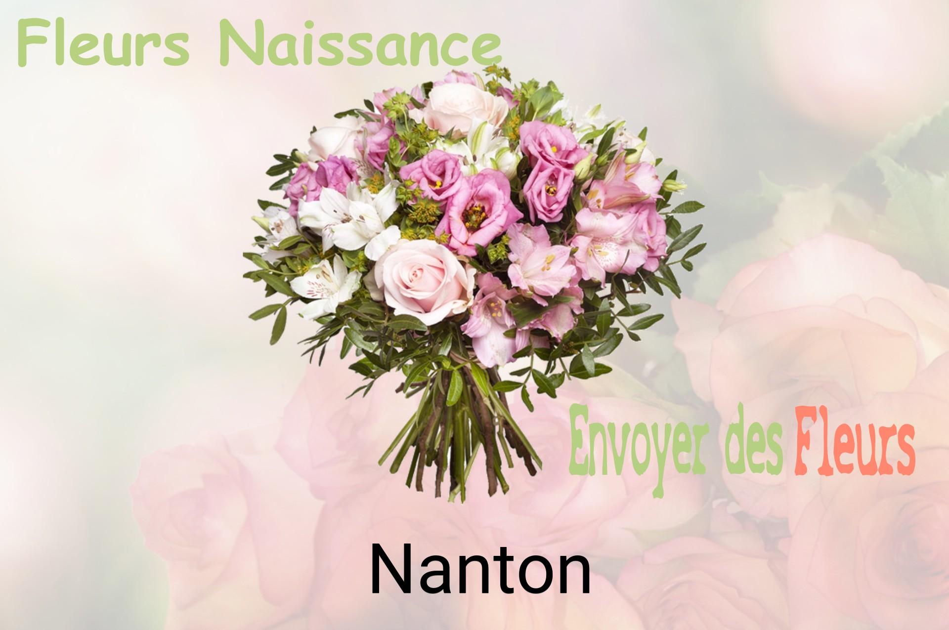 Bouquet de fleurs de naissance livré à Nanton